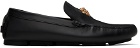 Versace Black La Medusa Driver Loafers