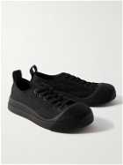 Bottega Veneta - Rubber-Trimmed Canvas Sneakers - Black