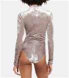 Isabel Marant - Goldano cutout velvet bodysuit