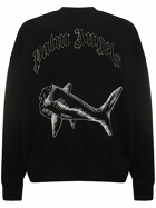 PALM ANGELS Split Shark Crewneck Sweatshirt