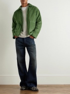 Kardo - Paiwand Studio Amardeep Embroidered Cotton-Herringbone Jacket - Green