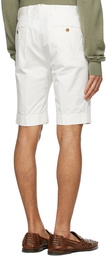 Ralph Lauren Purple Label White Cotton Shorts