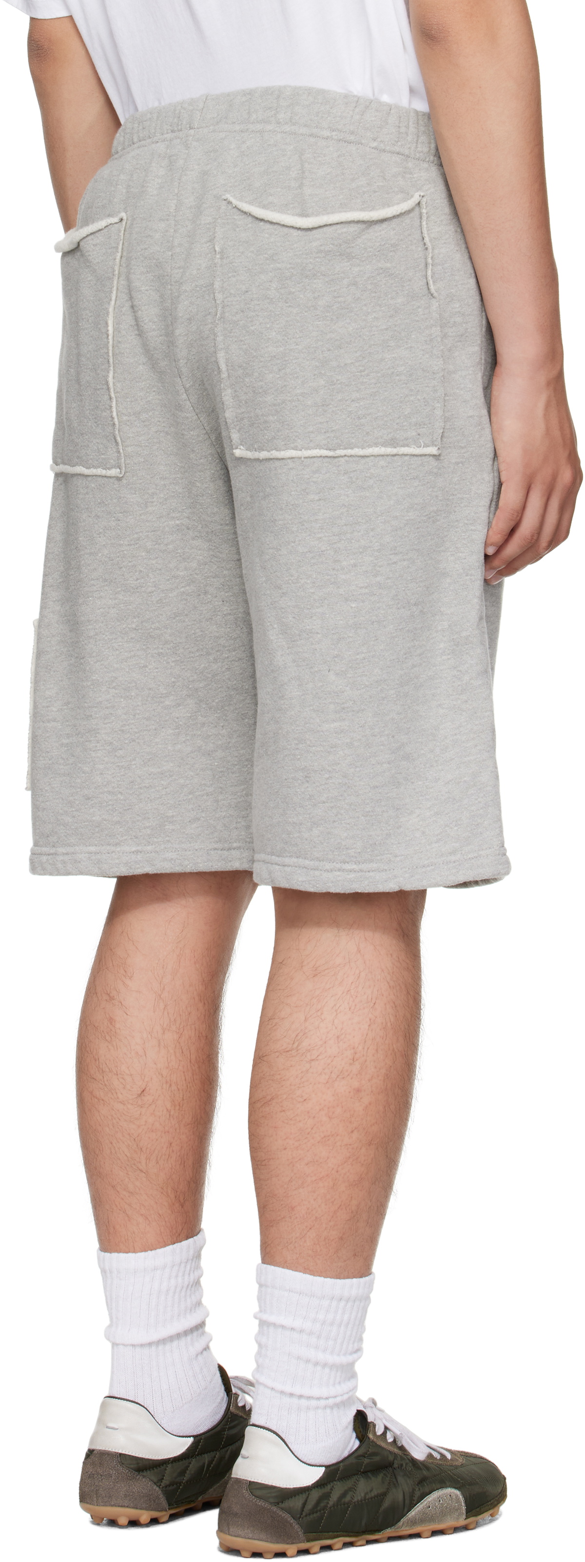 Les Tien Gray Heavyweight Utility Shorts