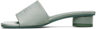 MM6 Maison Margiela Gray Anatomic Numeric Heeled Sandals