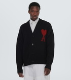 Ami Paris Ami de Cœur virgin wool cardigan
