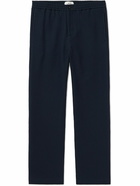 Mr P. - Edward Straight-Leg Waffle-Knit Organic Cotton Suit Trousers - Blue