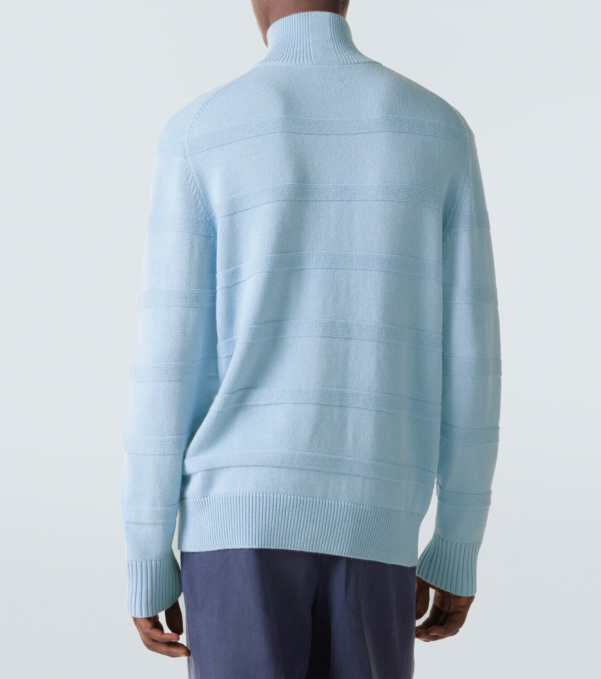 Allude Cotton and cashmere turtleneck sweater