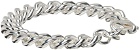 HANREJ Silver 'Til Min Elskede' Panzer Chain Bracelet