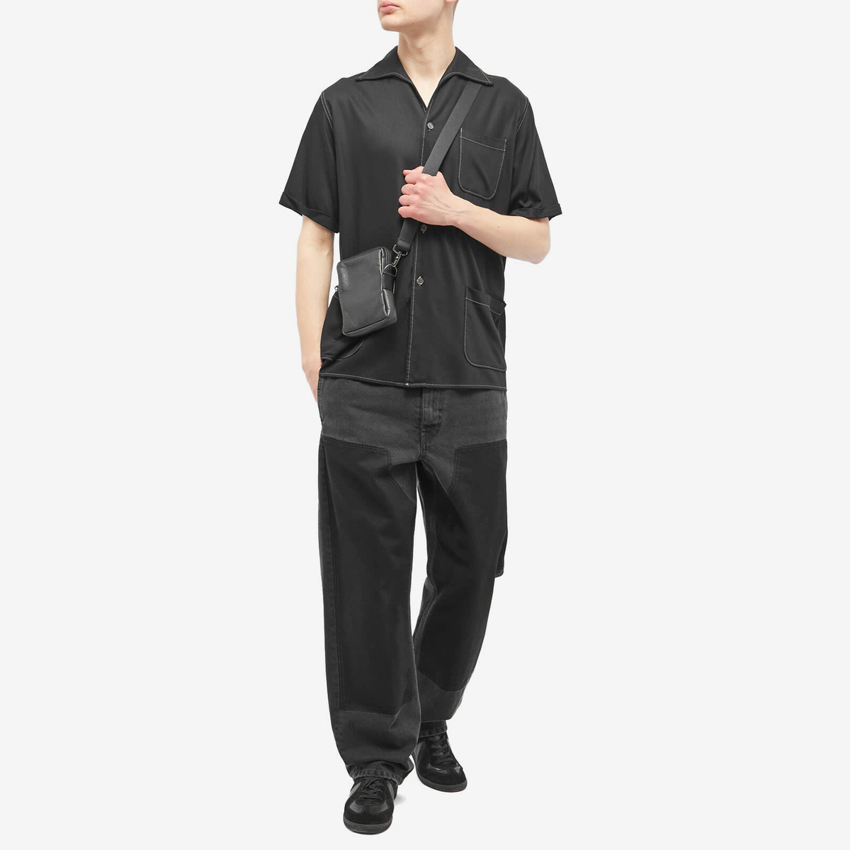 Maison Margiela Men's Work Pants in Black Maison Margiela