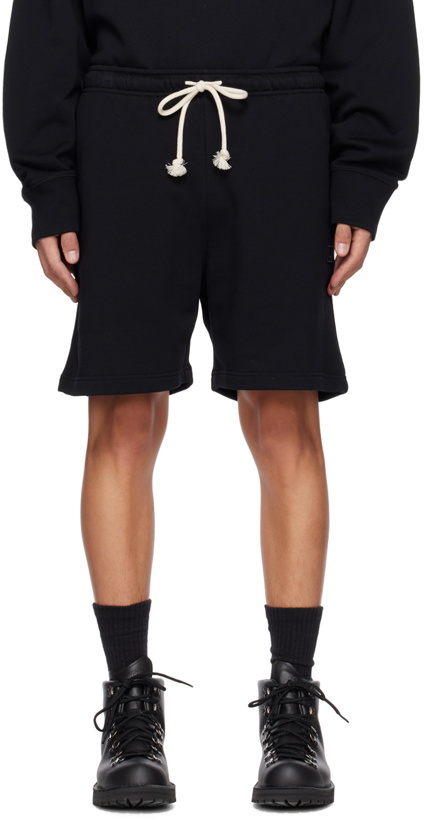 Photo: Acne Studios Black Embroidered Shorts