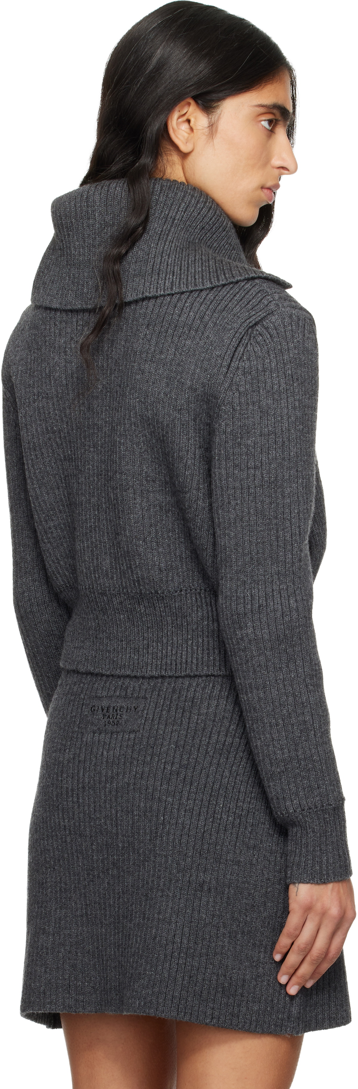 Givenchy Gray Wool Cardigan