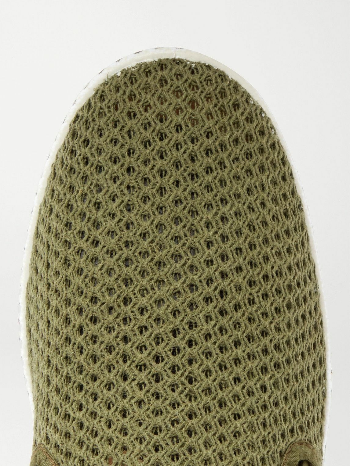 RIVIERAS - Cotton-Mesh and Canvas Espadrilles - Green