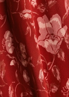 Reformation Prescott Floral-print Chiffon Maxi Dress Red