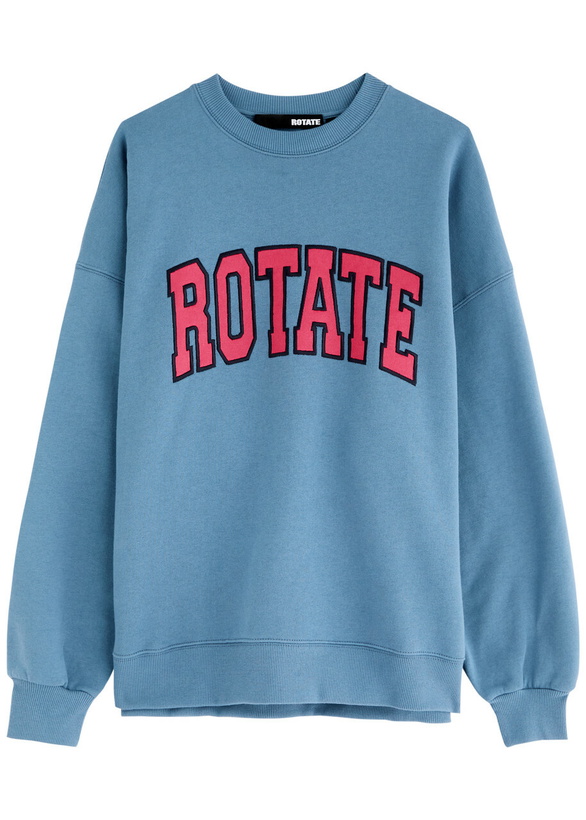 Photo: Rotate Sunday Logo Cotton Sweatshirt Blue
