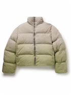 Rick Owens - Moncler Cyclopic Quilted Padded Ombré Shell Down Jacket - Neutrals