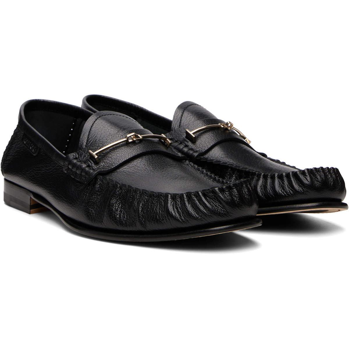 TOM FORD Black Shiny Leather Ripley Loafers