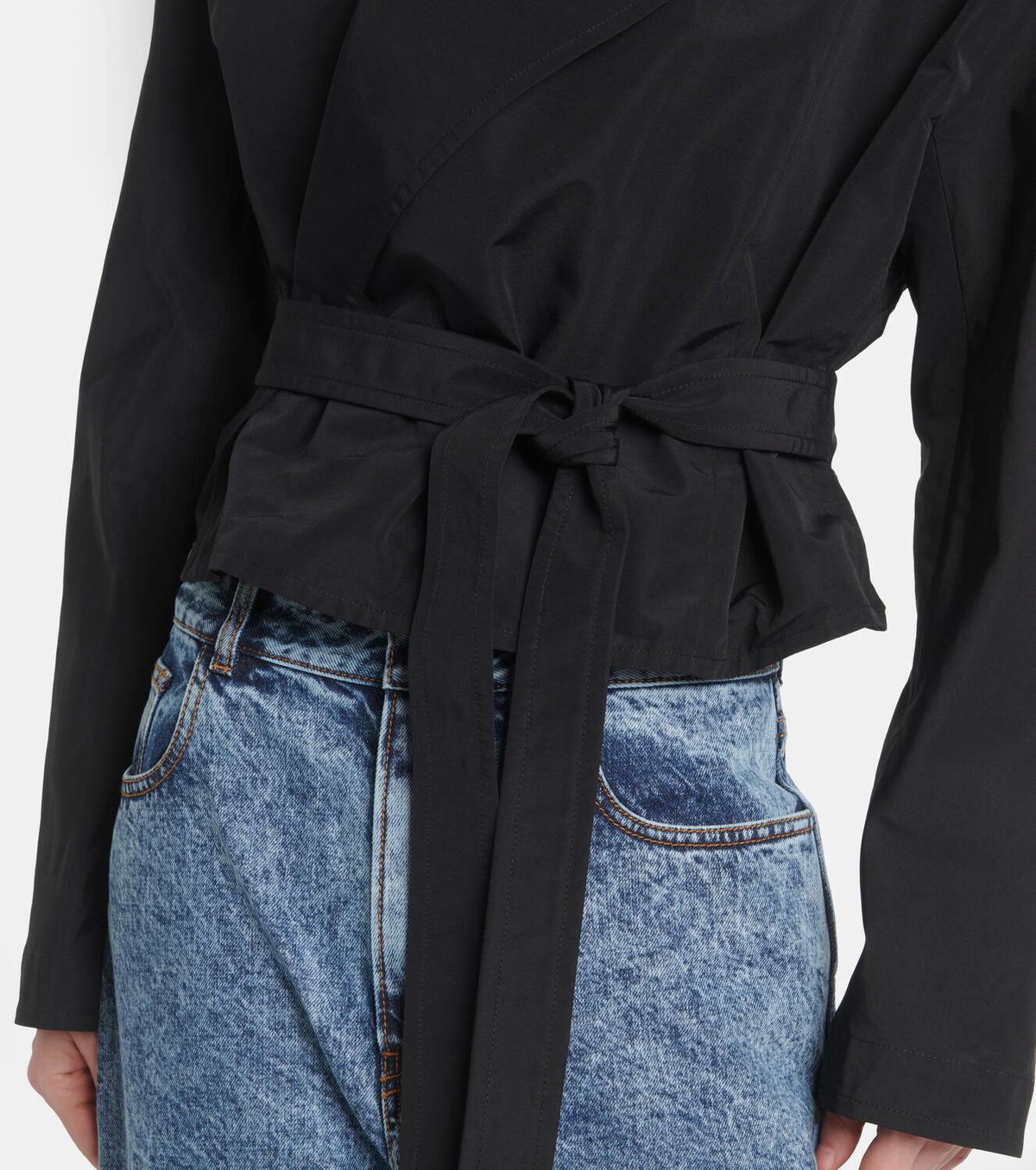 Alaïa Hooded wrap jacket ALAÏA