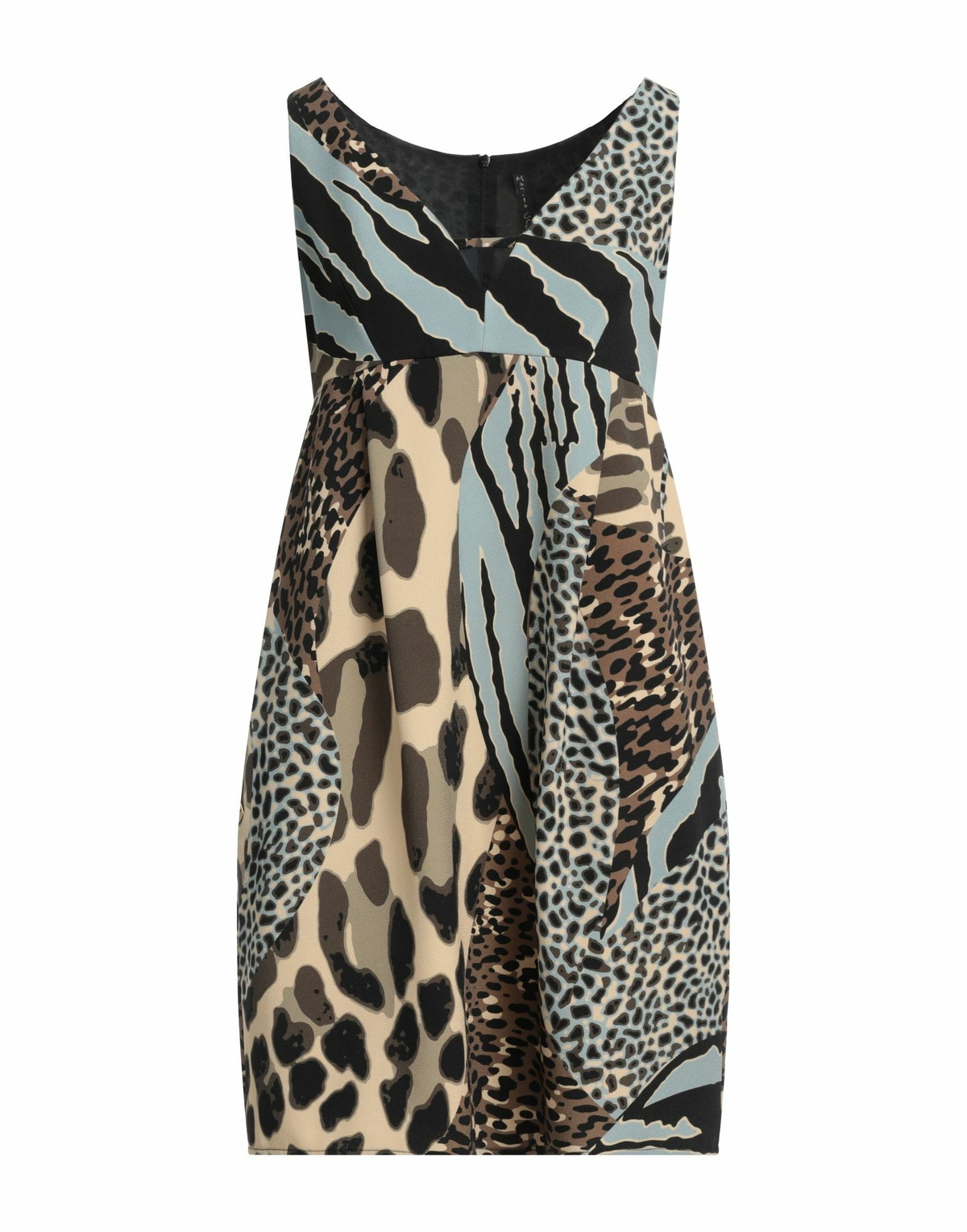 Manila Grace Womens Mini dress in Beige