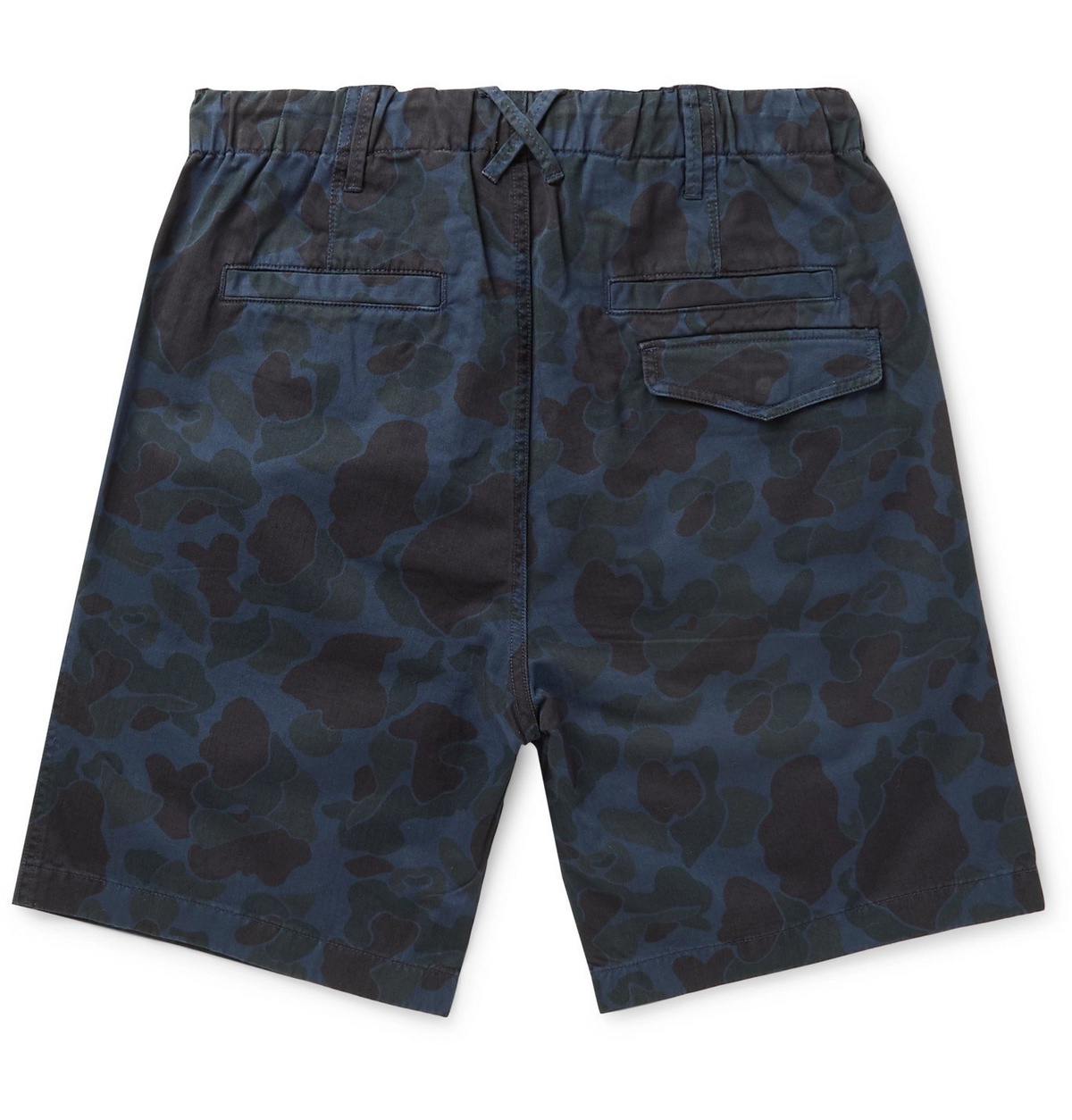 Alex Mill - Camouflage-Print Herringbone Cotton Drawstring Shorts ...
