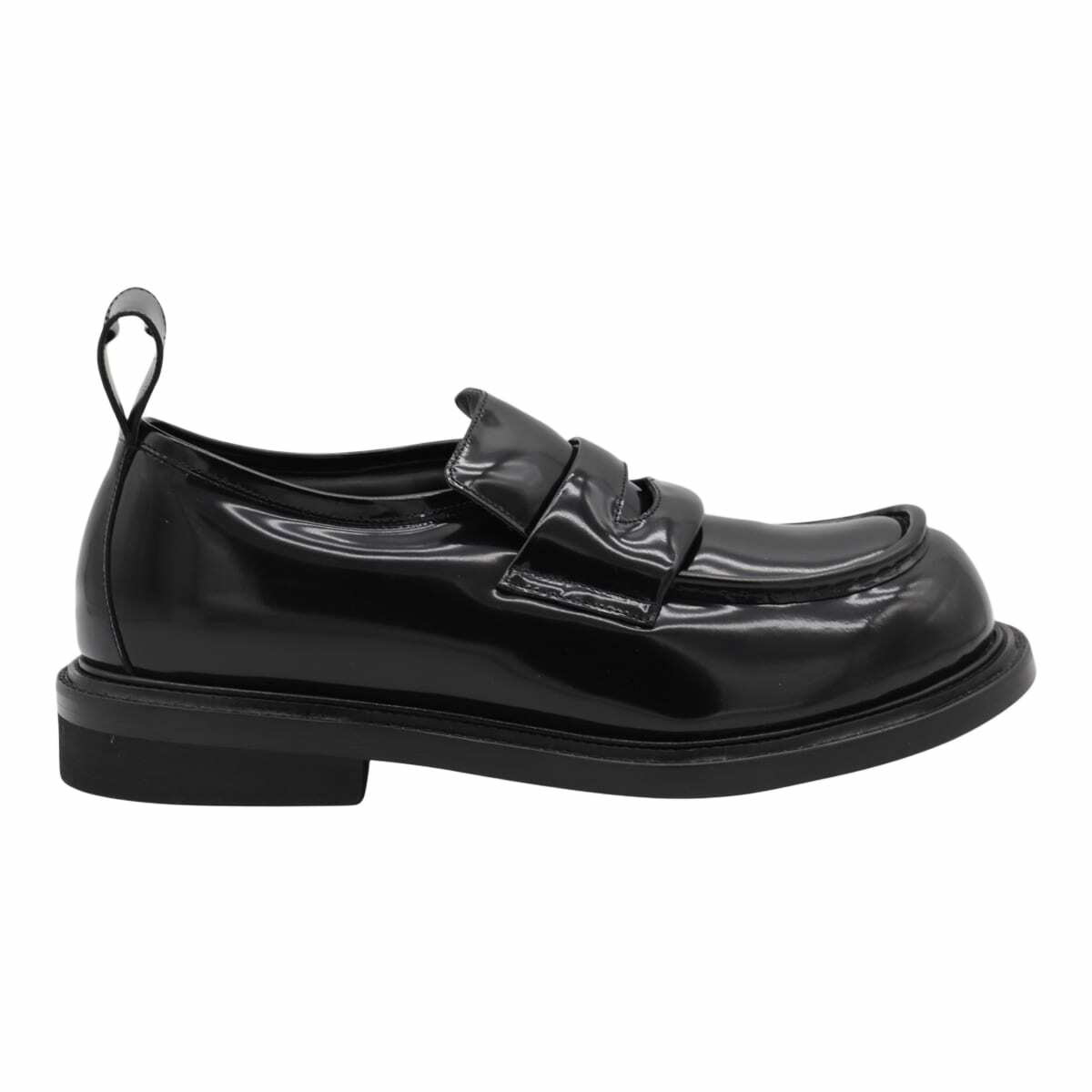 【関税込み】Moschino ブラック Moschino College ローファー MOSCHINO College Leather Loafers Moschino