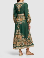 ZIMMERMANN - Devi Printed Cotton Wrap Midi Dress