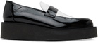 Ernest W. Baker Black & White Creeper Loafers
