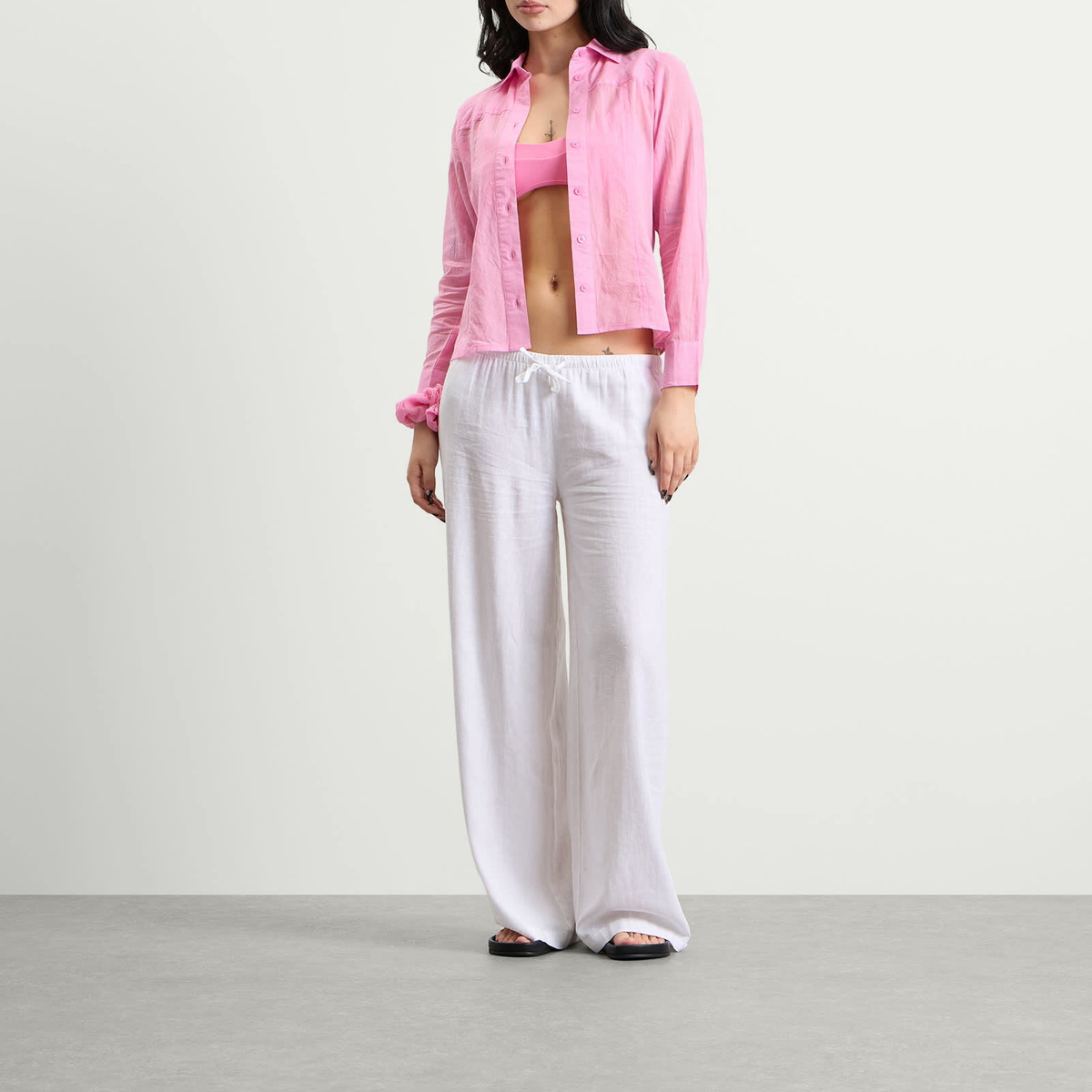 Fruity Booty Women's Long Sleeve Shirt in Pink
