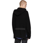 Raf Simons Black Knit Atari Hoodie