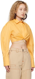Jacquemus Yellow Le Raphia 'La Chemise Plidao' Shirt