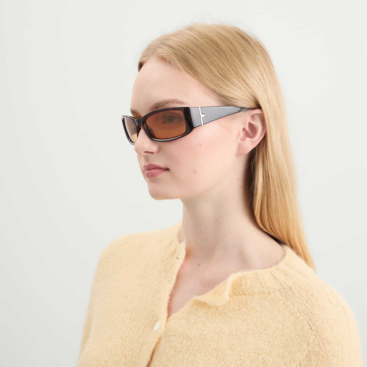 Le Specs Du Jour Sunglasses in Tort/Mustard Mono 