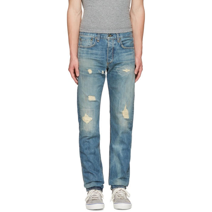 Photo: Rag and Bone Blue Standard Issue Fit 2 Jeans 