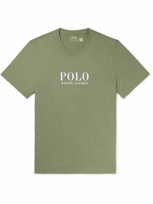 Photo: Polo Ralph Lauren - Logo-Print Cotton-Jersey Pyjama T-Shirt - Green