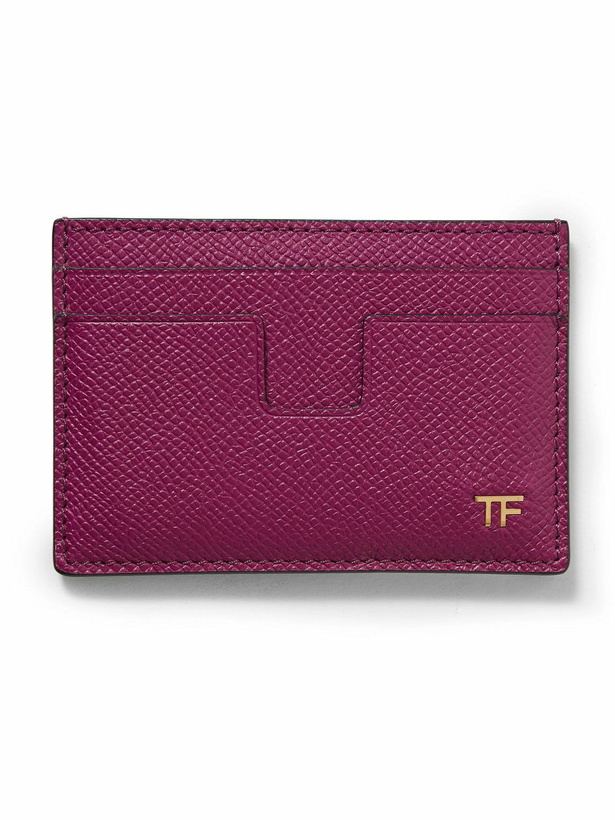 Photo: TOM FORD - Pebble-Grain Leather Cardholder