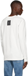mastermind JAPAN White College Long Sleeve T-Shirt