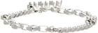 WWW.WILLSHOTT Silver Split Chain Bracelet