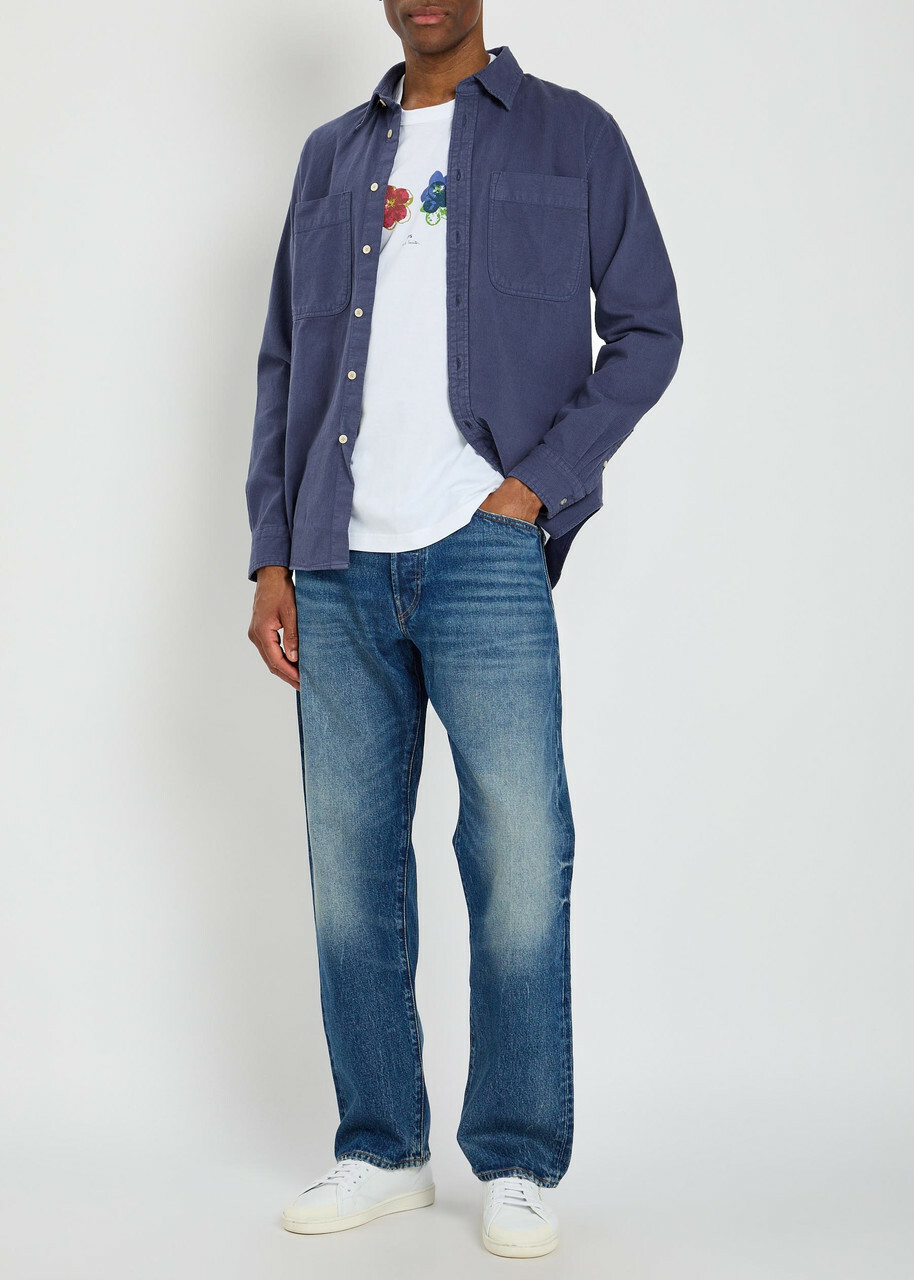 PS Paul Smith Corduroy Shirt Blue