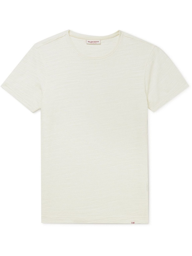 Photo: Orlebar Brown - Sammy Garment-Dyed Cotton-Jersey T-Shirt - White