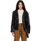 Isabel Marant Black Farza Leather Jacket