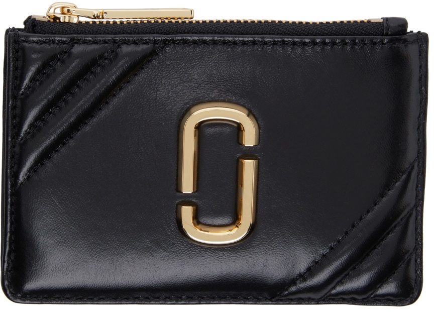 Photo: Marc Jacobs Black 'The Glam Shot' Top-Zip Card Holder