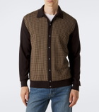 Lardini Houndstooth wool cardigan