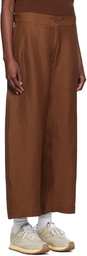 Studio Nicholson Brown Chalco Trousers