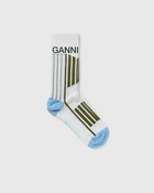 Ganni Organic Cotton Sporty Sock Multi - Womens - Socks