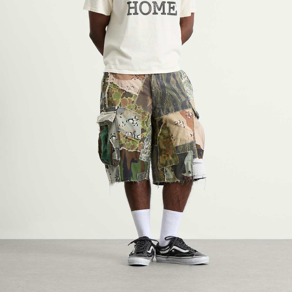 Gallery Dept Men's . Retouche Camo Patchwork Kenzie Shorts in Mixed Camo