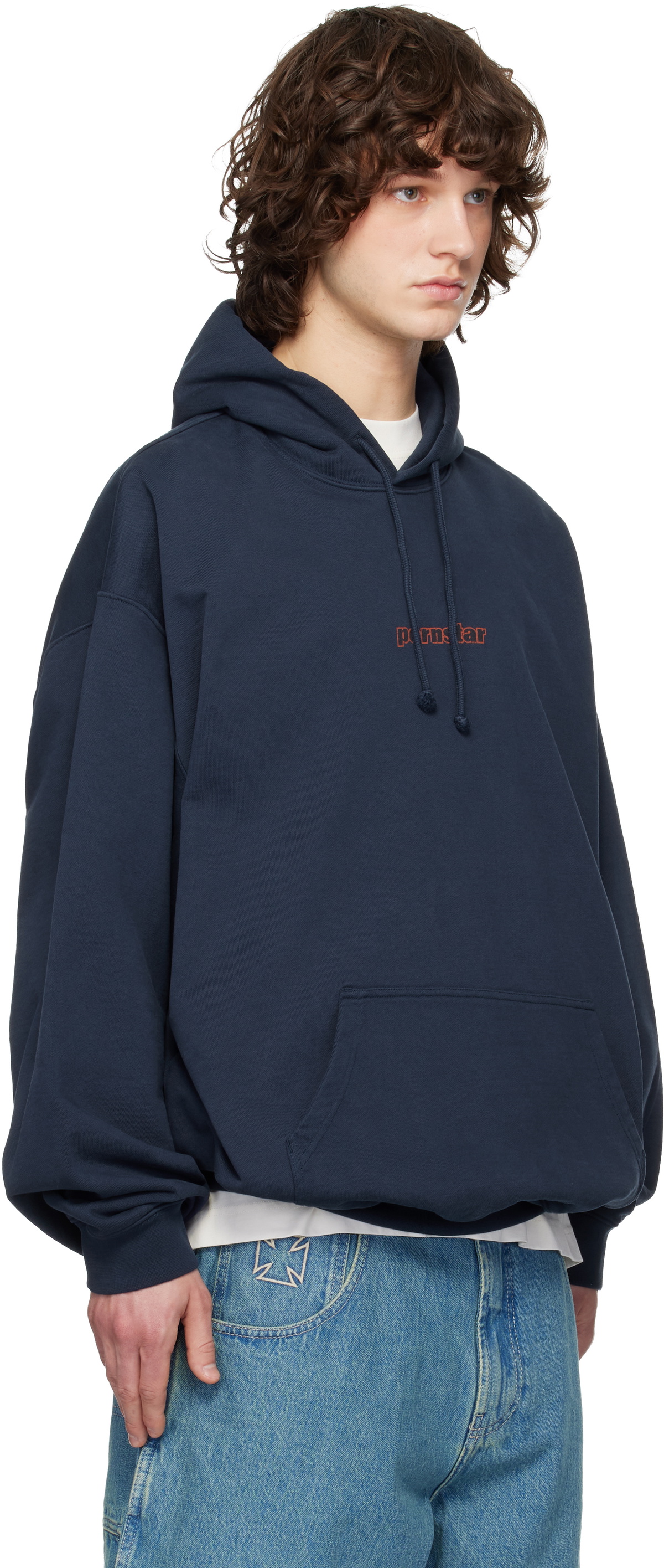 VETEMENTS 20SS LOGO HOODIE NAVY VETEMENTS Navy 