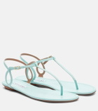 Aquazzura Almost Bare leather thong sandals