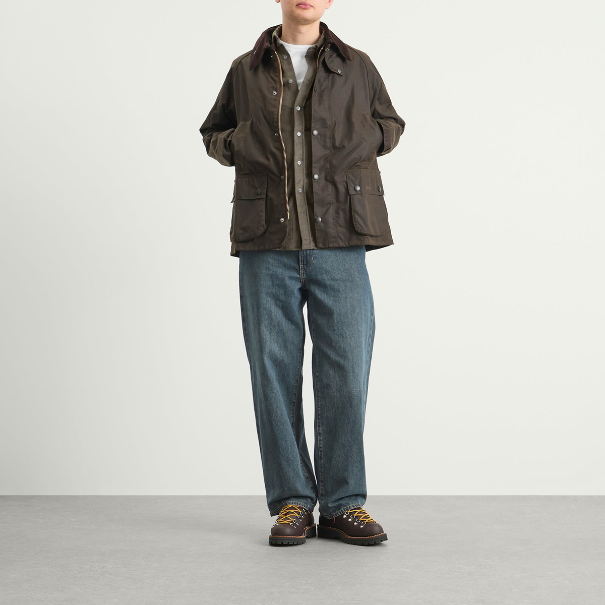 Portuguese Flannel Men's Lobo Button Down Corduroy Shirt in Grey