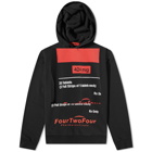 424 Men's MG Print Oversized Hoody in Black