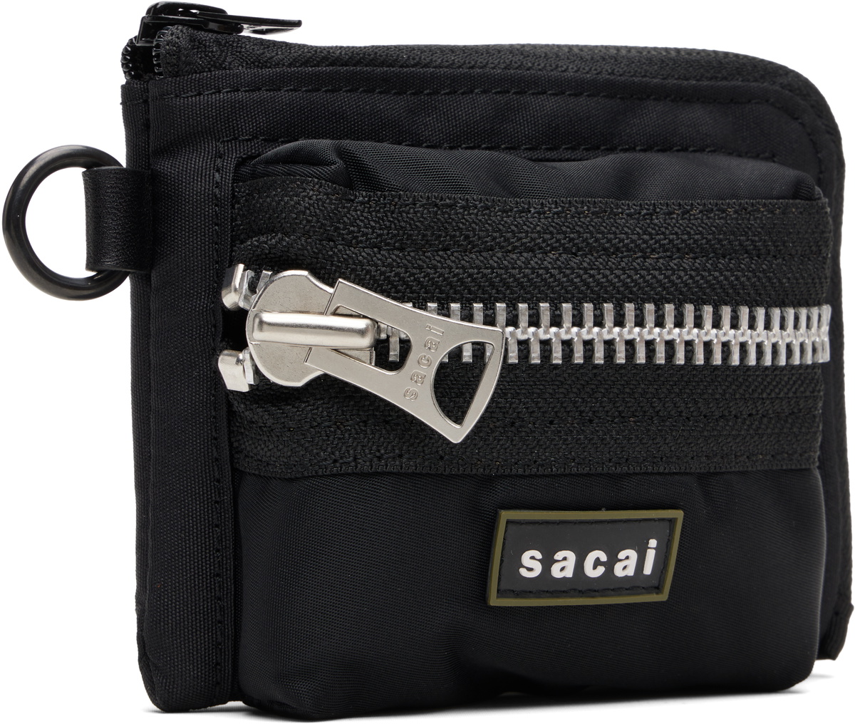 sacai Black Pocket Fragment Pouch