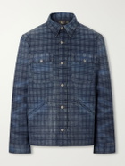 RRL - Holland Checked Denim Jacket - Blue