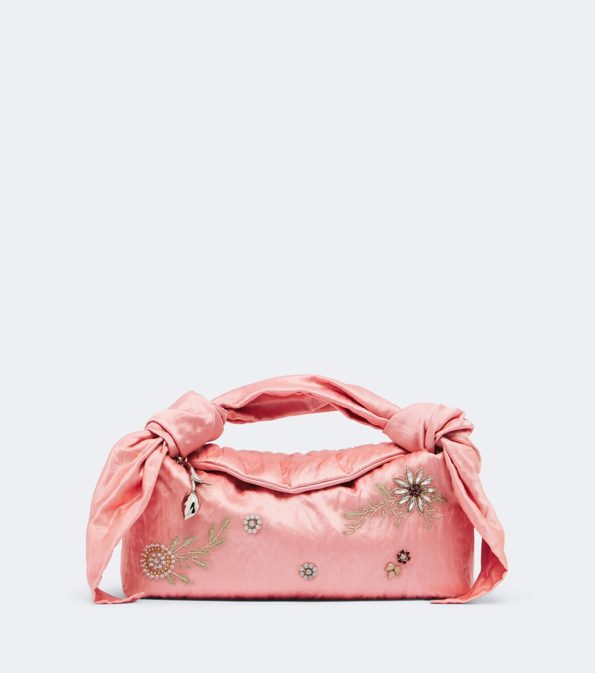 Erdem Bloom E/W satin top-handle bag